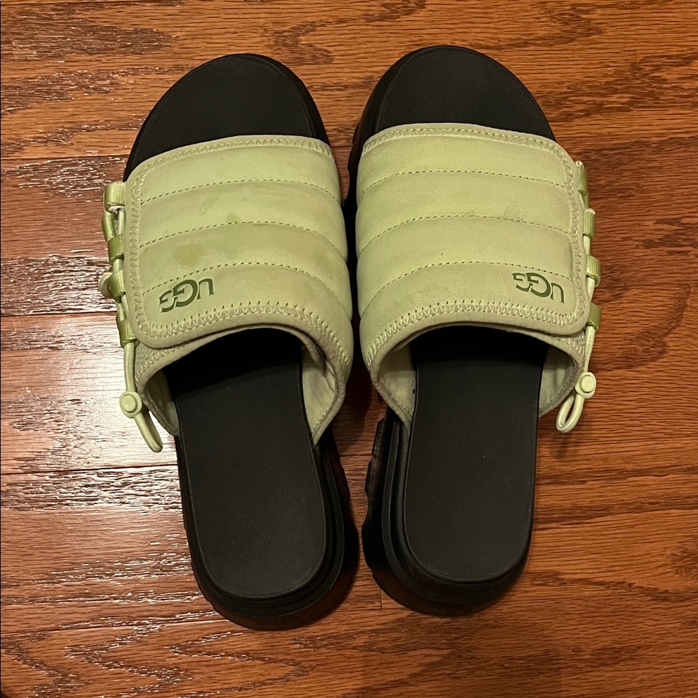 UGG Neon Green Platform Sandal